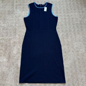 Brooks Brothers Navy Blue Dress with Light Blue Trim